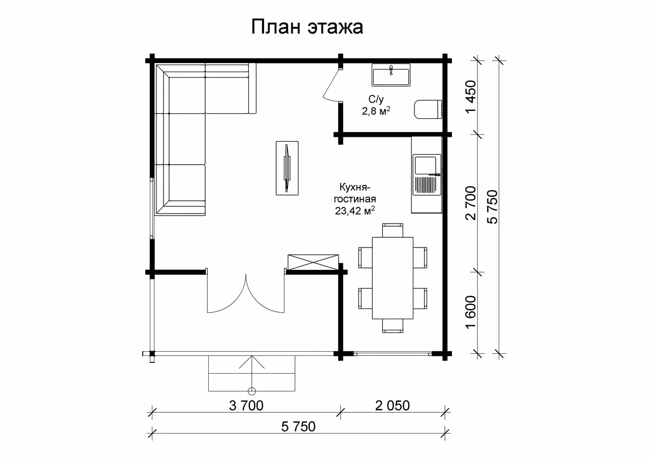 Садовый дом СК Мини 176